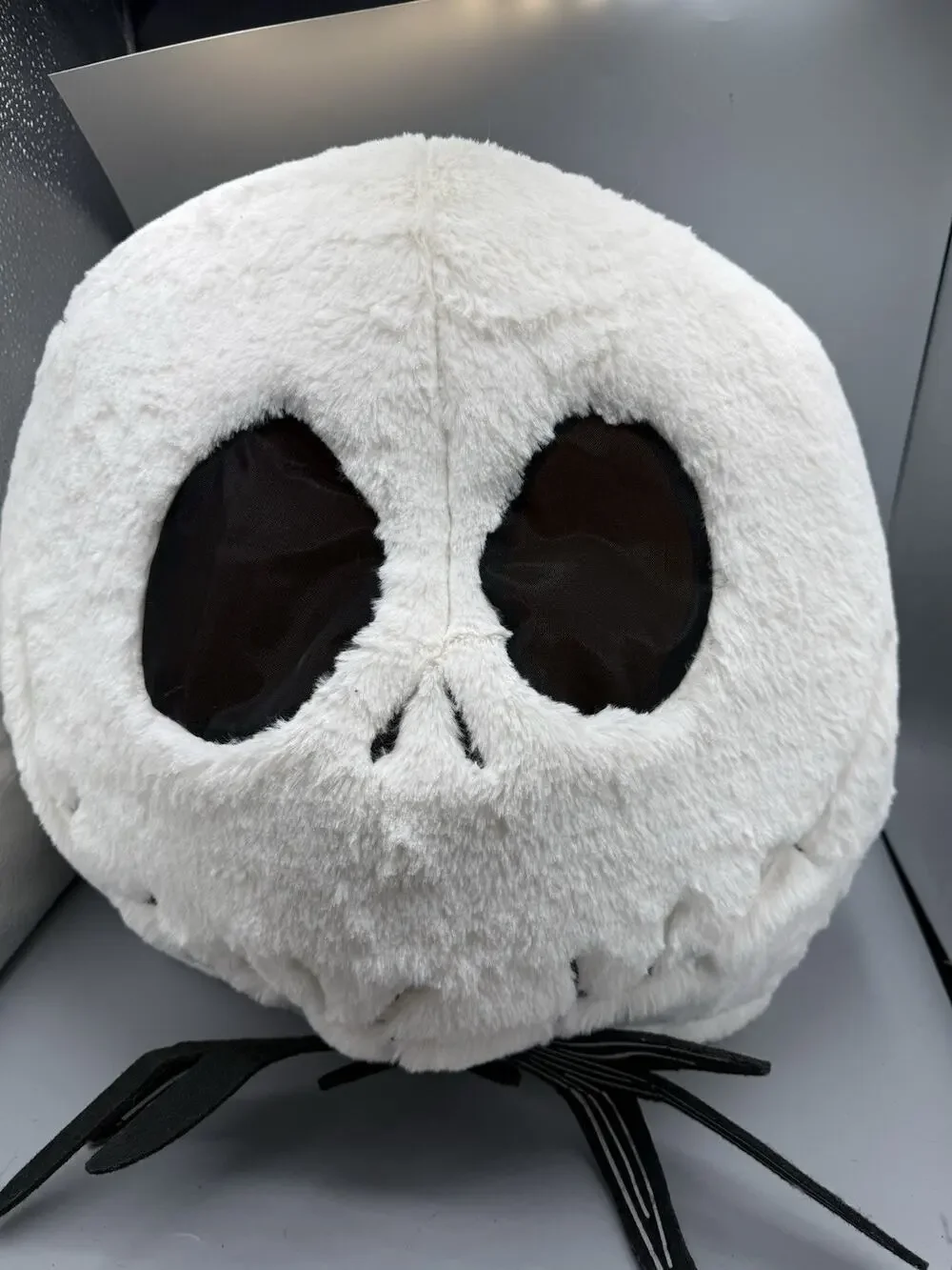 Jack Skellington Plush Head Mask Hood Nightmare Before Christmas Costume